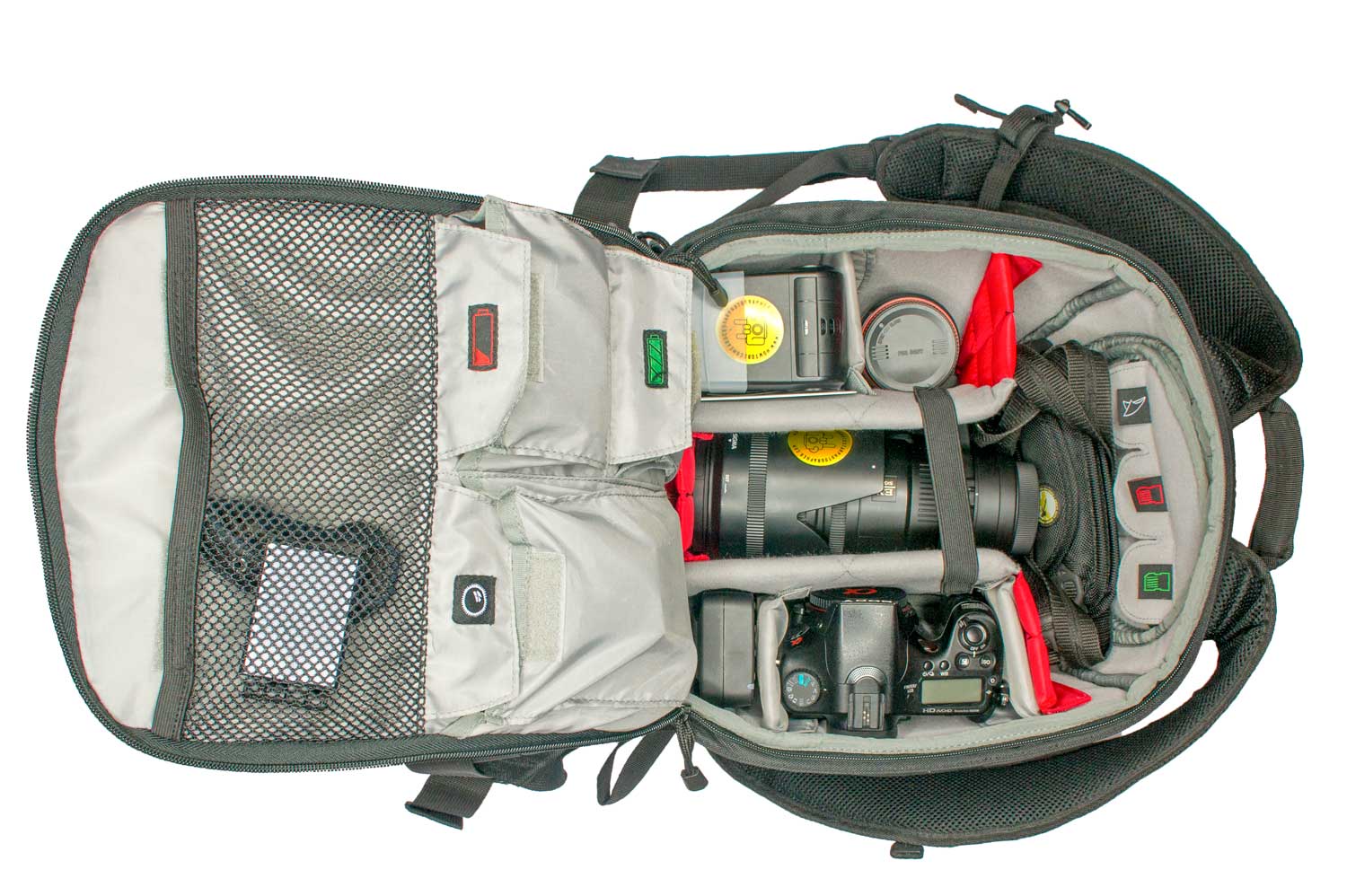 Inhalt unseres Kamerarucksacks